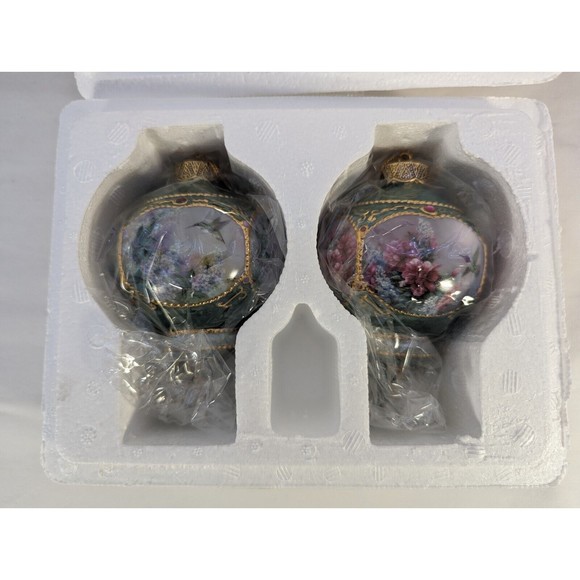 Lena Liu Treasury Of Jeweled Hummingbirds Ornaments Set 7 Bradford Editions 1999 - Picture 2 of 15